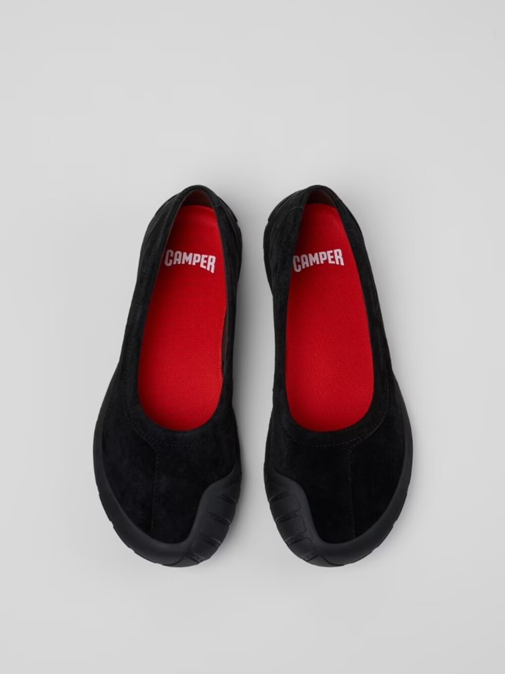 Camper Peru Black Suede Flats